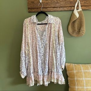 Floral Free People Shirt Or Dress